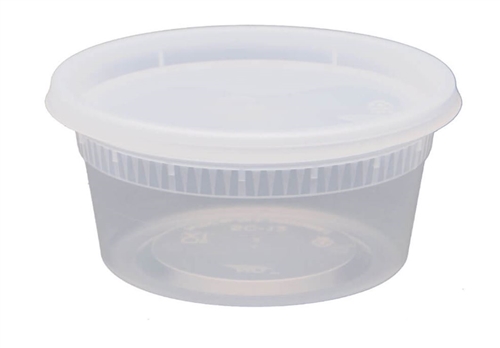 Plastic Soup Container 12oz Clear- SC12
